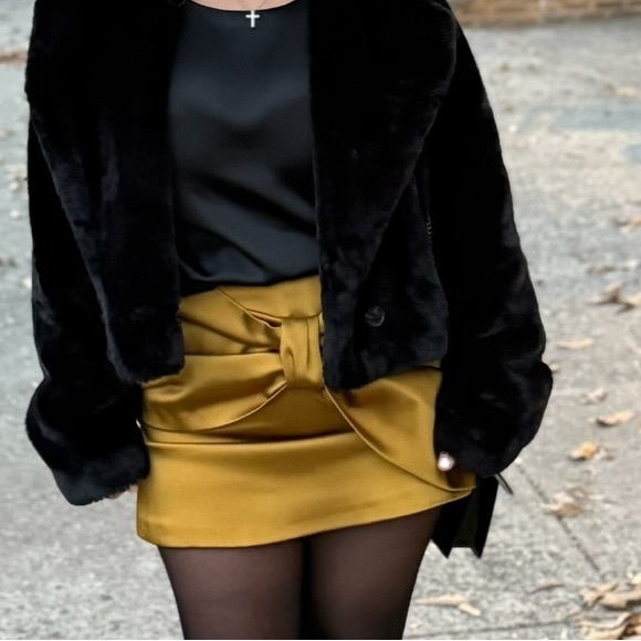 Zara | ZW COLLECTION SATIN BOW SKIRT - Picture 16 of 16